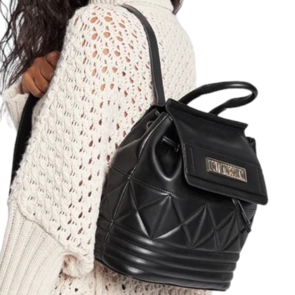 Love Moschino Handbags - NWT MOSCHINO Quilted Faux Leather Backpack